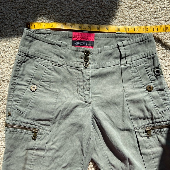 Marc Cain Moto Style Pants Cargo Zip Pockets - Picture 2 of 5
